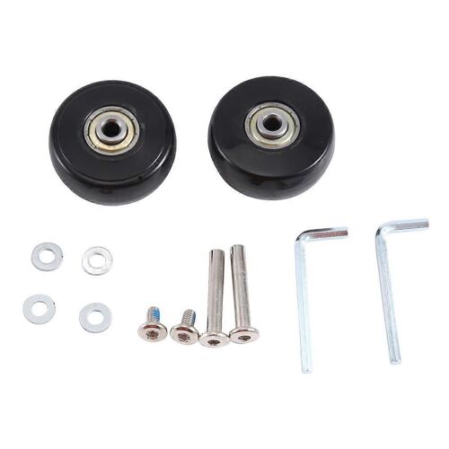 50X22mm Ensemble de 2 Bagages Valise Roues De Remplacement, PU Pivotant Roulettes Roulements En Acier Au Carbone