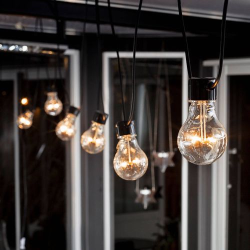 Konstsmide Guirlande Lumineuse Avec 10 Ampoules Ambrées Extra Chaud