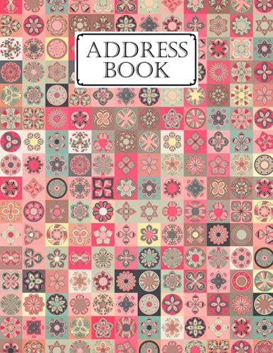 Address Book: Mandalas Cover Address Book Large Print, Record Birthday, Phone Number, Address, Email & Extra Notes | Size 8.5" X 11" By Benedikt Seitz
