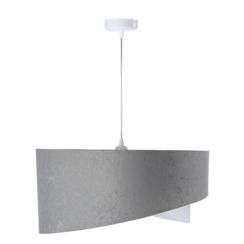 Suspension Vivien, Tricolore, Gris, Blanc, Argenté