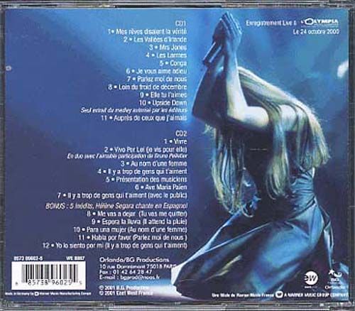 En Concert A L'olympia, Live