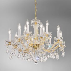 Kolarz Maria Louise Lustre, Doré 24 Ct, 12 Lampes