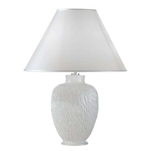 Lampe À Poser Chiara En Céramique, Blanc, Ø 40 Cm