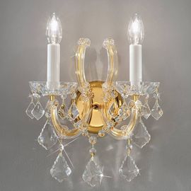Kolarz Maria Louise Applique Dorée 24 Ct 2 Lampes
