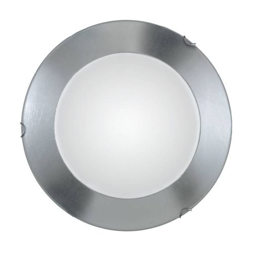 Applique Moon Leaf, Argentée, Ø 40 Cm