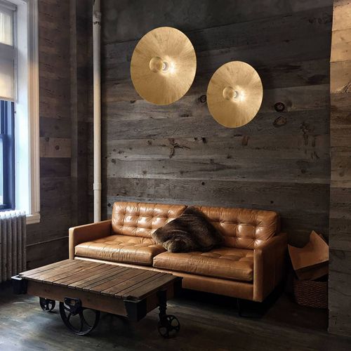 Applique Moon Sun, Ø 62 Cm, Dorée