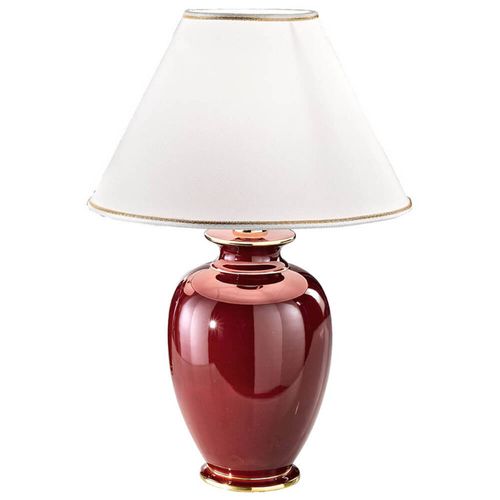 Lampe À Poser Bordeaux Hauteur 57cm Diamètre 40cm