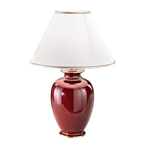 Lampe À Poser Bordeaux Hauteur 43cm Diamètre 30cm