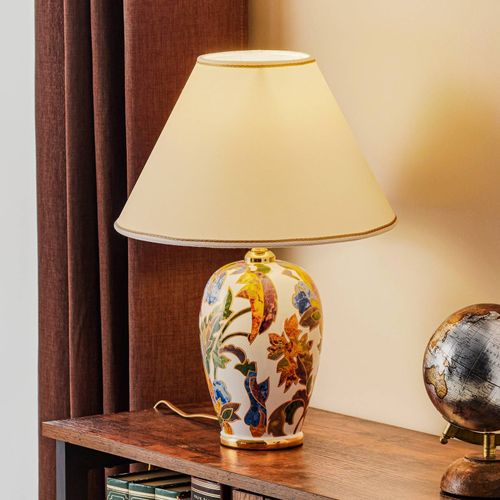 Lampe À Poser Damasco Avec Or 24 Carats, Ø 30 Cm