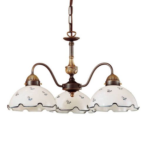 Attrayant Lustre Nonna Blanc-Bleuté