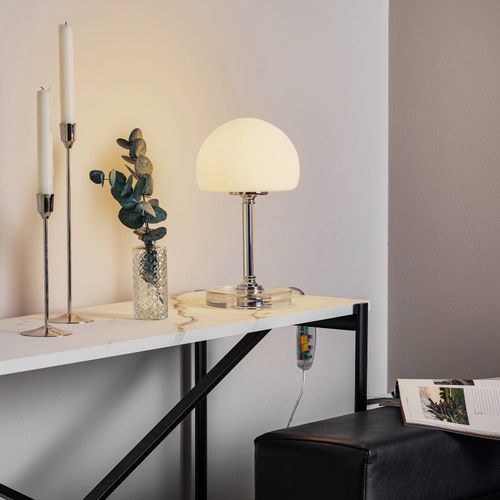 Ancilla - Lampe À Poser Led Chromé Dimmable