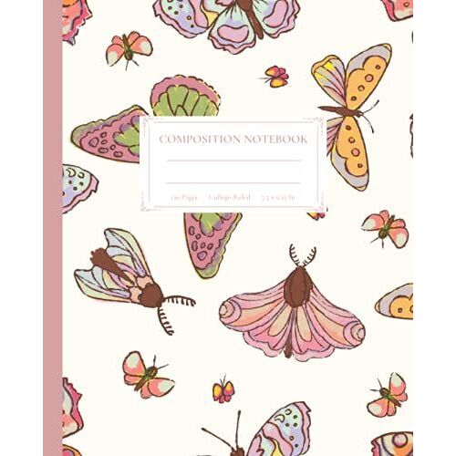 Vintage Composition Notebook: Beautiful Butterfly Vintage Illustration.
