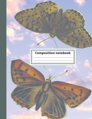 Butterfly Pattern Composition Notebook Journal: Wide College Ruled Lined Paper Notebook Journal Lined Workbook For Teens Kids Students Girls Boys For ... For Writing Notes 120 Pages 8.5x11 Dimension