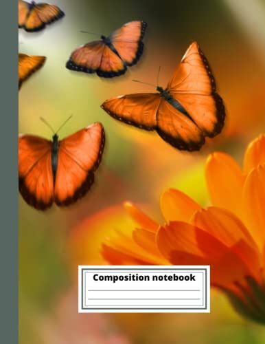 Butterfly Notebook Journal: Wide College Ruled Lined Paper Notebook Journal Lined Workbook For Teens Kids Students Girls Boys For Home School College For Writing Notes 120 Pages 8.5x11 Dimension