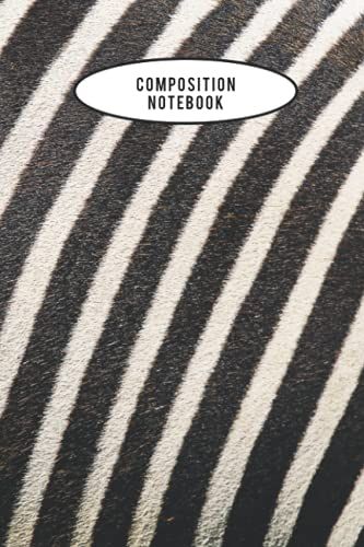 Zebra Composition Notebook: College Ruled Journal For Students - Perfect Gift For Animal Lovers