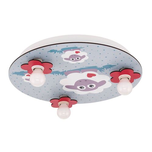 Plafonnier Lalelu Rond À 3 Lampes