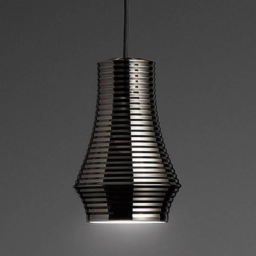 Bover Tibeta 01 - Suspension Led, Noire Chromée
