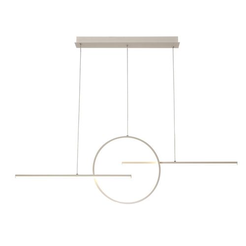 Suspension Led Kitesurf À 3 Lampes, Blanche