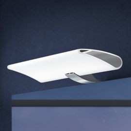 Applique Miroir Led Miracle Chromée, Largeur 80 Cm