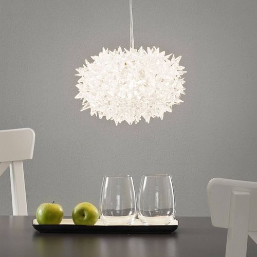 Suspension Led Transparente Bloom, 28 Cm