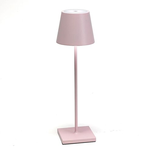 Lampe À Poser Led Poldina Batterie, Portable, Rose