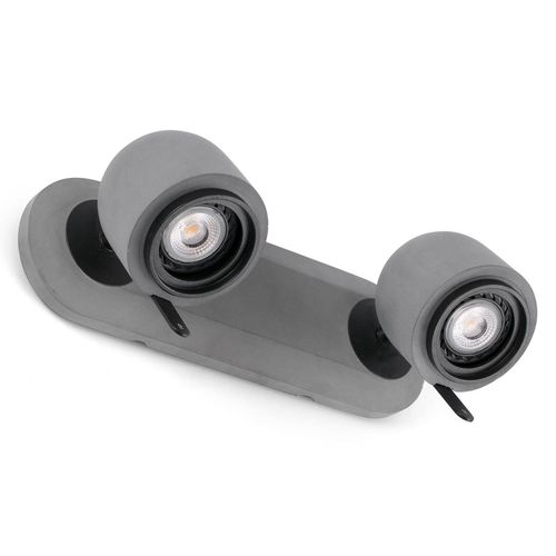 Spot Mural En Béton Stone Tendance - 2 Lampes