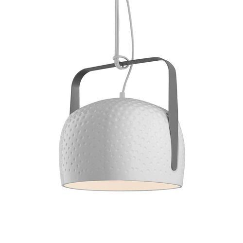 Karman Bag - Suspension Blanche 21 Cm Structuré