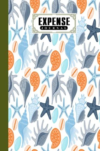 Expense Journal: Premium Shells Cover Expense Journal, Simple Accounting Ledger For Bookkeeping, 120 Pages, Size 6" X 9" By Tracey Fletcher