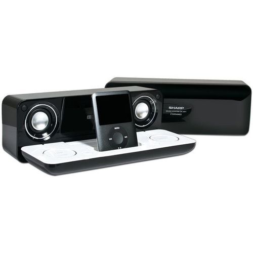 Enceinte nomade Sharp DK-AP7N rouge et noire