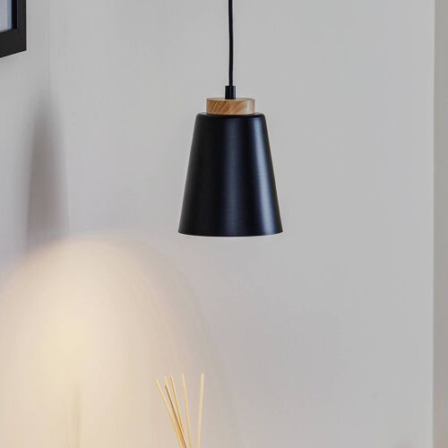 Suspension Bolero 1, À 1 Lampe, Noire