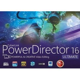 Cyberlink Powerdirector 16 Ultimate Software License Cd Key (Clé De Licence)