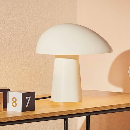 Fritz Hansen Night Owl Lampe À Poser Blanc Fumée