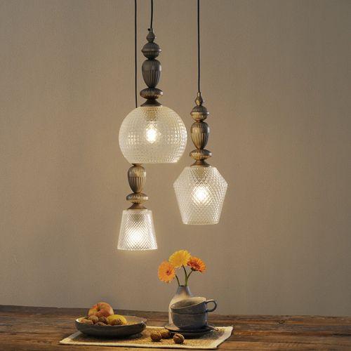 Suspension En Verre Talisa À 3 Lampes