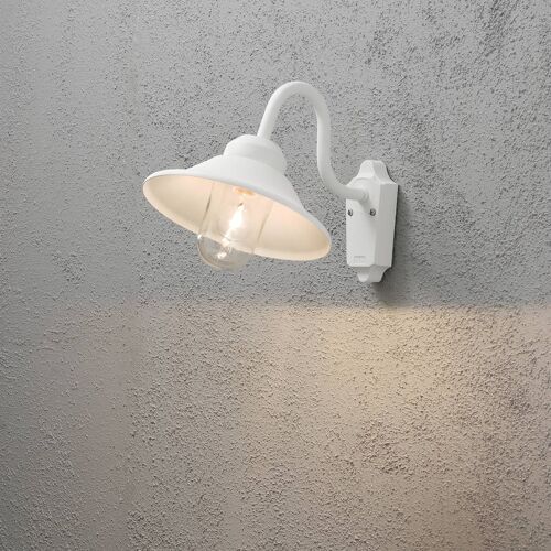 Applique DExtérieur Vega Largeur 29,5 Cm Blanche