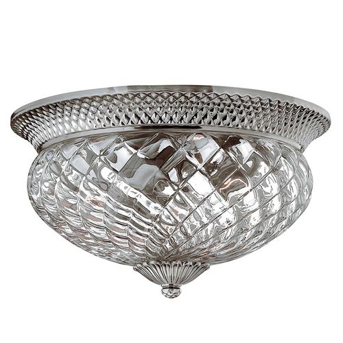 Grand Plafonnier Plantation Nickel Antique