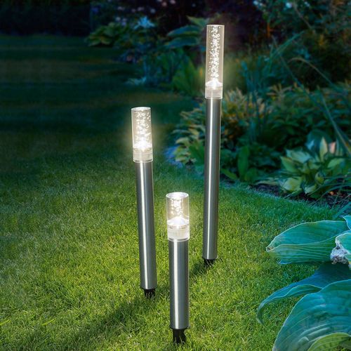 Lot De 3 Bâtons Lumineux Led Solaires Trio Sticks