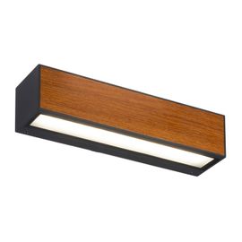 Arcchio Lengo Applique Led Cct 25cm, 2 Lampe, Bois