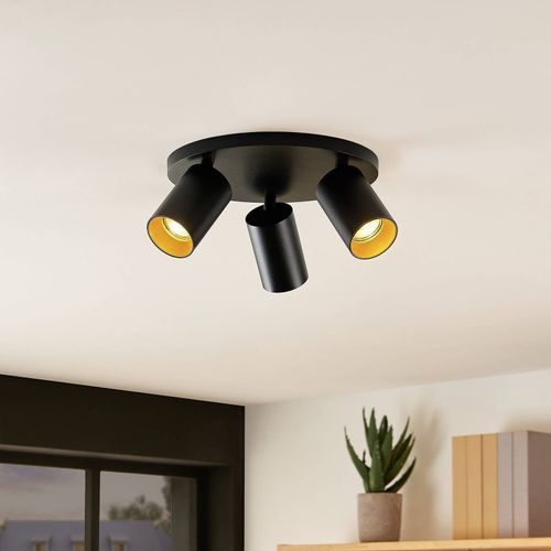 Arcchio Brinja Spot, Rond, 3 Lampes, Noir