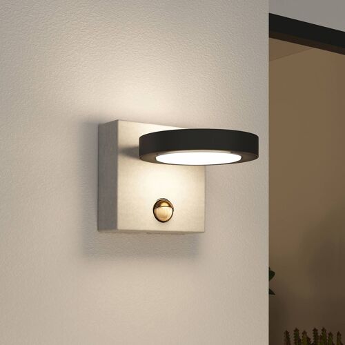 Lucande Belna Applique DExt. Led, Béton, Capteur