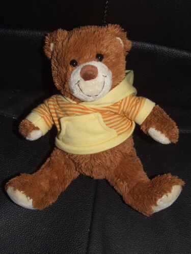 Ours Total Marron Pull Jaune 20 Cm