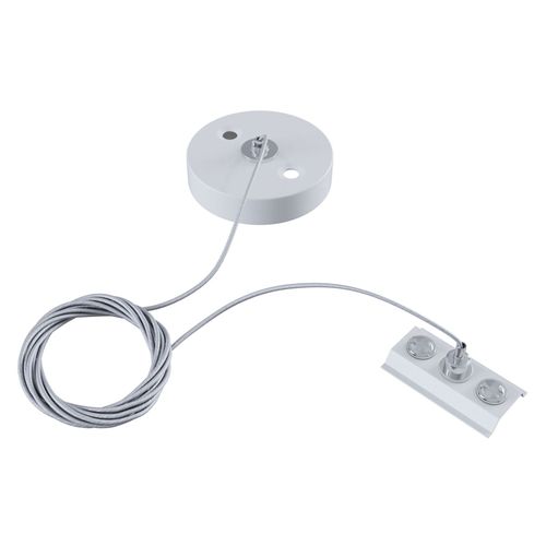 Suspension En Métal Track, Rail Monophasé, Blanche