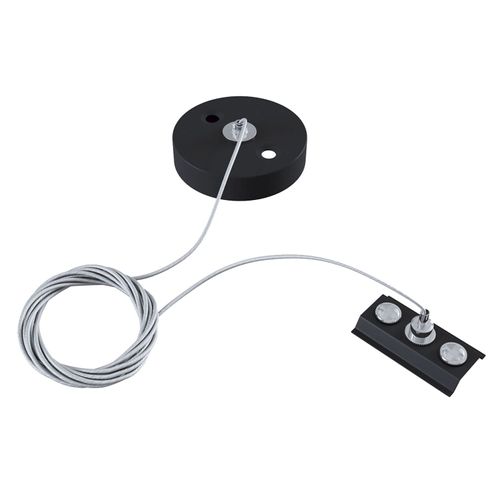 Suspension En Métal Track, Rail Monophasé, Noire