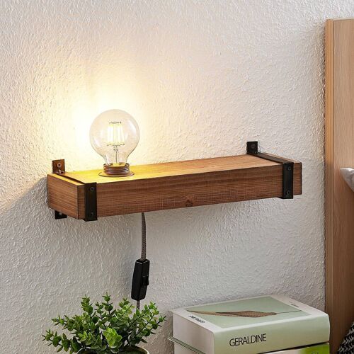 Lindby Sverina Applique En Bois Avec Prise