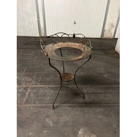 Table De Toilette En Métal, Fin 19e
