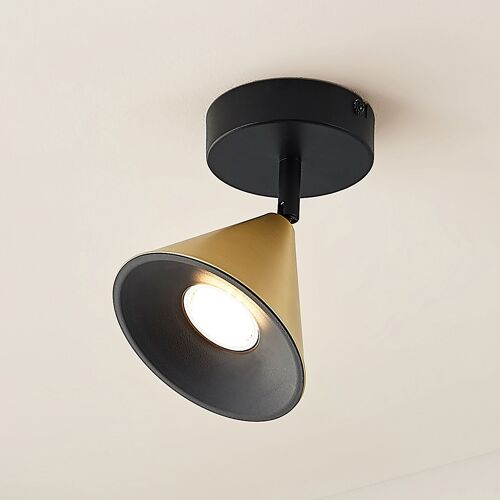 Lucande Kartio Plafonnier, 1 Lampe, Laiton