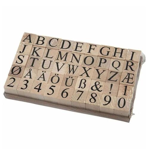 Creativ Company Wooden Stamp Set, 45pcs.