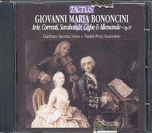 Arie, Correnti, Sarabande, Gighe E Allemande Op. 4 Iannetta, Violon & Proni, Clavecin