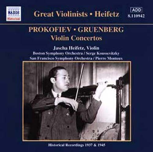 Concertos Pour Violon No. 2 De Prokofiev & De Gruenberg Heifetz, Violon
