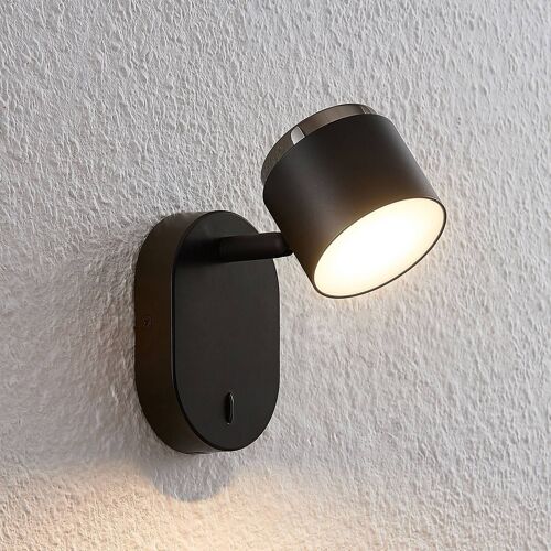 Lindby Marrie Spot Led Avec Interrupteur, Noir