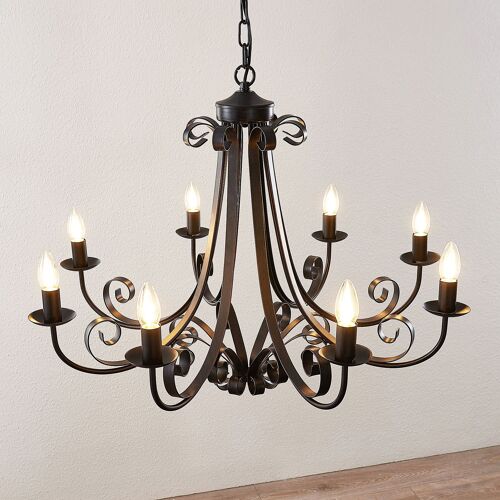 Lindby Scaleria Lustre À 8 Lampes, Brun
